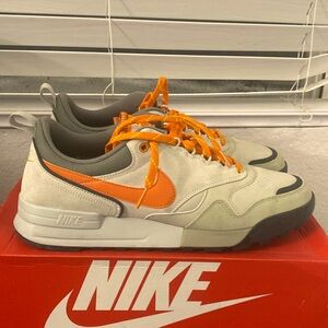 Nike Air Odyssey Envision QS Total Orange Gray Clay Khaki Size 12, slightly worn
